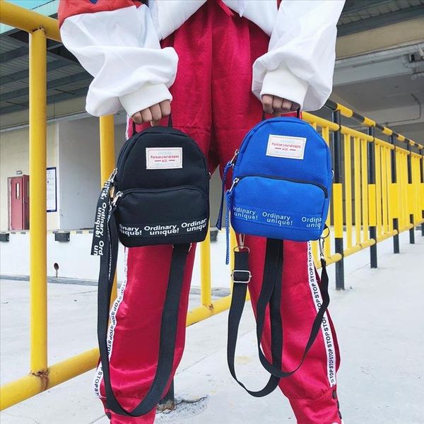 

fashion teenage girls mini backpack letter print shoulder bags for women small backpack causal female daypacks travel bags