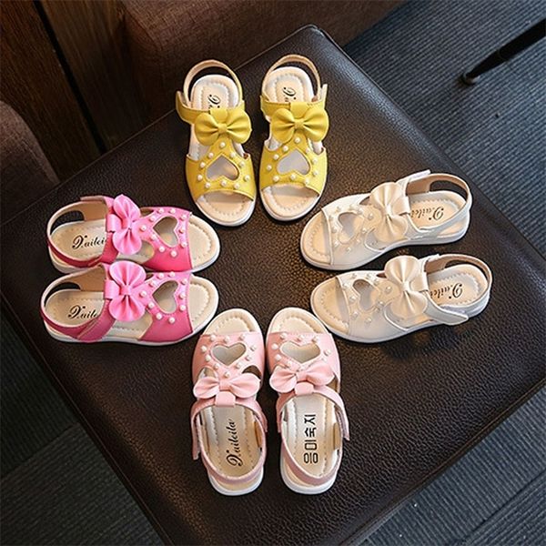 

children roman style summer girls sandals princess flowers kids sandalen meisje toddler girl shoes y201028, Black;red