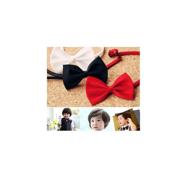 

lovely pets selling fashion cute dog puppy cat kitten pet toy kid solid bow tie necktie clothes boys children girls qylzis, Black;gray