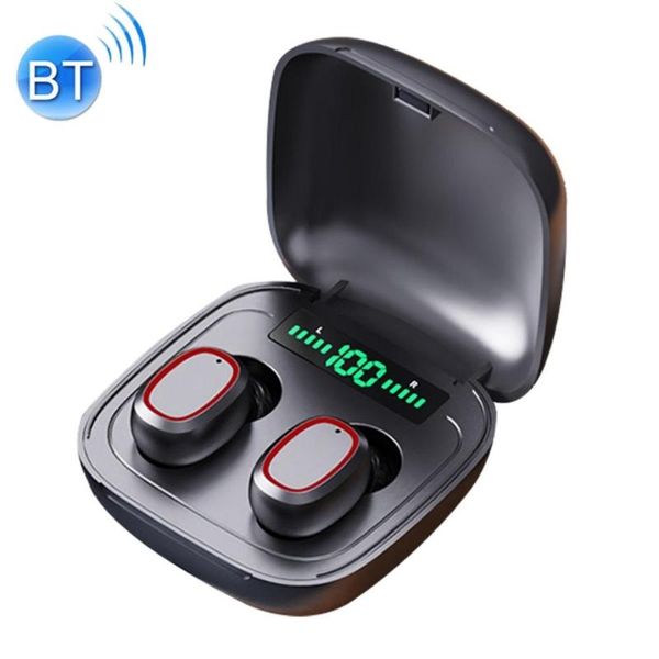 

c1 bluetooth 5.0 tws square touch digital display true wireless bluetooth earphone with charging box