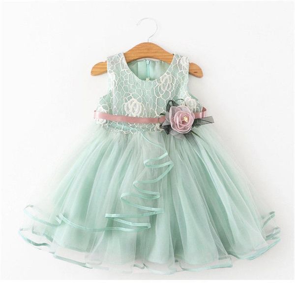 

princess flower kids toddler baby girls dress party wedding pageant lace tutu dresses for girls summer baby girl sqcgpp