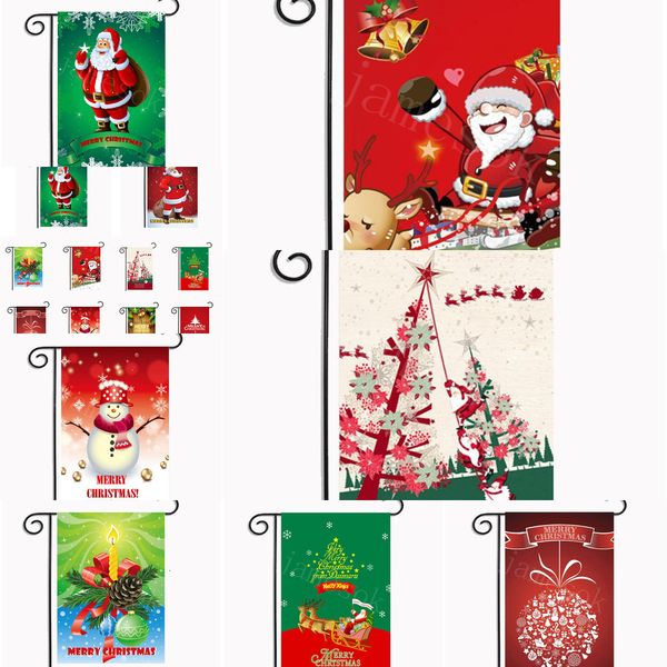 

factoryjfu3hanging flags 30*45cm outdoor garden happy new year christmas banner home party decorations da918