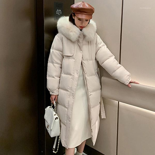 

fashion autumn winter jacket hooded women coat loose bread cotton padded long jackets female parka thick warm casual overcoat1, Black