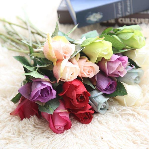 

decorative flowers & wreaths 2021 home backgrounds floral decorations decoration artificial single rose wedding supplies