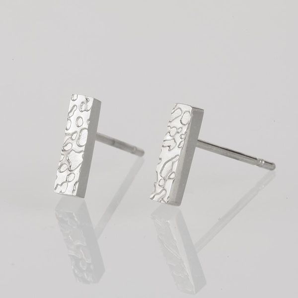 

trendy small geometric stud earrings for women cool tiny stainless steel square earings fashion jewelry ye14991 wmtkqj, Golden;silver