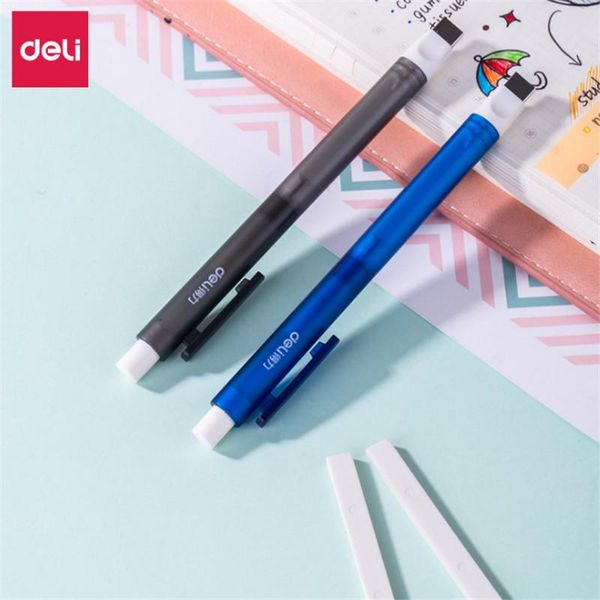 

deli easily rubber student with a stationery creative matic retractable pen eraser clean eraser reffill art painting suppli h bbyqcv