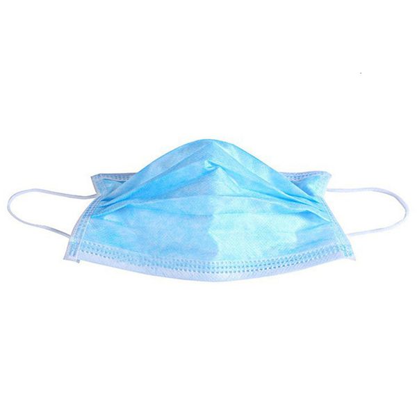 

face masks with non woven ear loop 3 ply meltblown cloth facial protective mouth cover non woven mask dustproof 50pcs/box