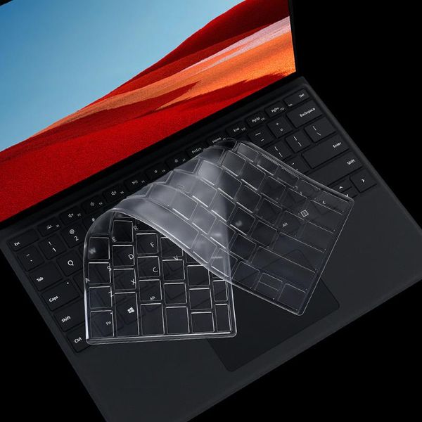 

для surface pro x 2020 версия tpu очистить клавишную крышку крышка кожа протектор