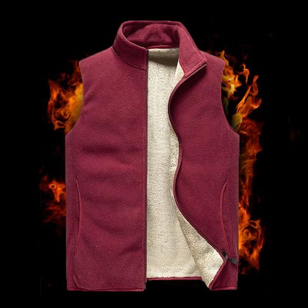

men's vests cashmere men' sleeveless vest jackets winter jacket wool male cotton-padded coats men warm waistcoats clothing 8xl, Black;white