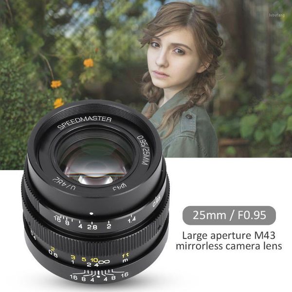 

zhongyo 25mm f0.95 large aperture portrait close-up fixed focal manual lens for olympus em10 m43 mount mirrorless camera1