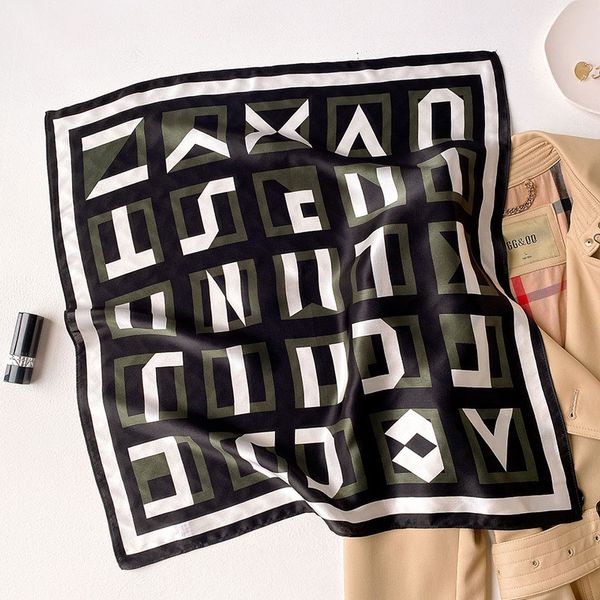 

2021 new fashion women neck scarf shawl wrapped female headband par plaid printed spring turban, Blue;gray