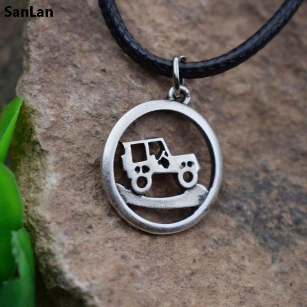 

санан 1 шт. дорожный автомобиль подвески джип ожерелье для женщины и мужчин, Silver