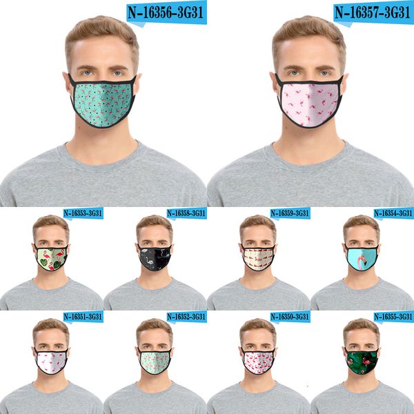 

flamingo fashion face masks 3d sky tie-dye starry print mask dustproof, reusable and washable face masks xd237
