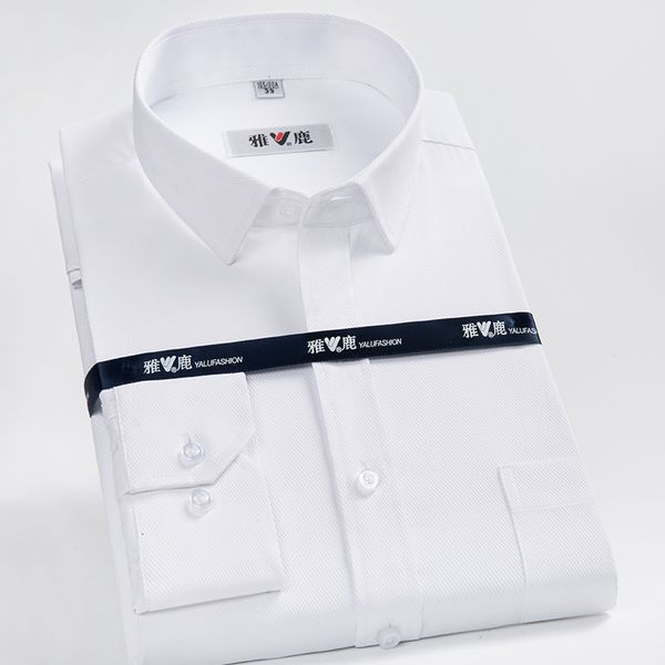 

grevol new arrival men's long sleeve male turn-down soft comfort shirts social business solid shirt yl, White;black