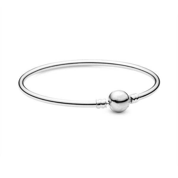 

оригинальный pando charm цепь змея браслет 100% 925 стерлингового серебра для женской моды классический высокое качество diy ювелирных издел, Black