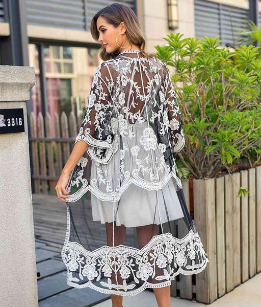

lace crochet beach cover up halter summer beach dress bath sarong swimwear cover up robe de plage tunic bikini, White;black