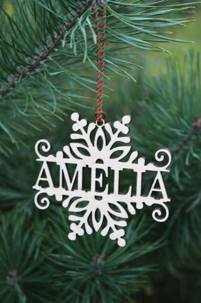

christmas decorations wooden name tag stars home party decoration accessories1
