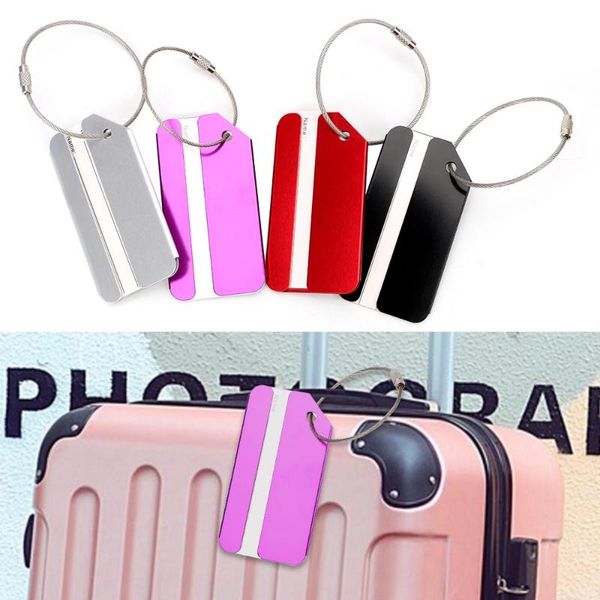 

storage bags niceyard metal luggage tag label baggage tags boarding pass travel suitcase checked card for