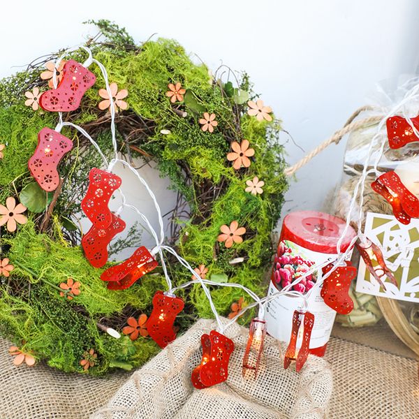 

2021 latest lights, stockings decorative bedroom colorful flashing string rooms, household christmas tree led lights new