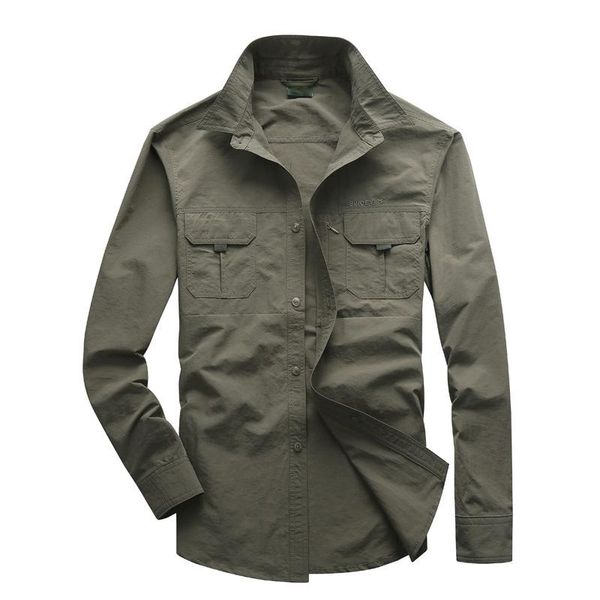 

men's casual shirts men's army clothing spring autumn shirt quick dry tactical summer removable long sleeve plus size, White;black