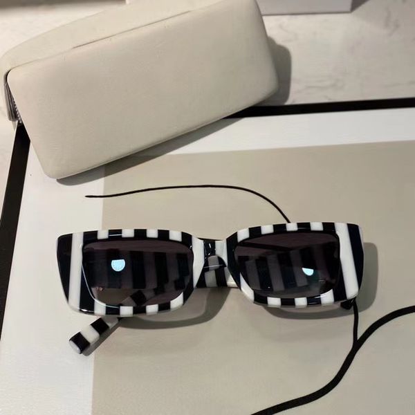 

white black stripes sunglasses 4382 grey len designer sunglasses sonnenbrille ladies fashion sunglasses shades with box