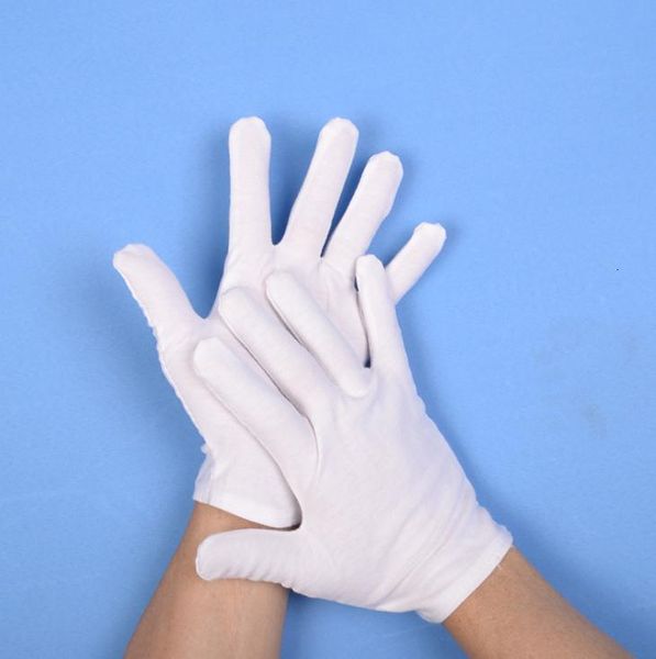 

cotton 2020 ceremonial new for male white female serving 1 waiters drivers protective glove student writing homework glo