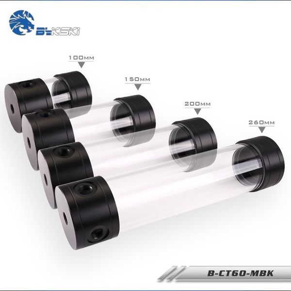

bykski b-ct60-mbk transparent reservoir tank 60mm 100/150/200/260mm