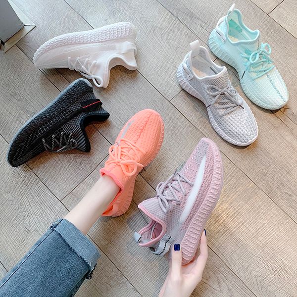 

sports women's new fall / winter plush lightweight soft sole ins fashionable coconut daddy casual running cotton shoes, Black