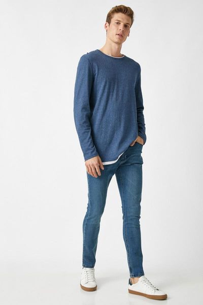 

koton male petrol jeans 1 kam43584md, Blue