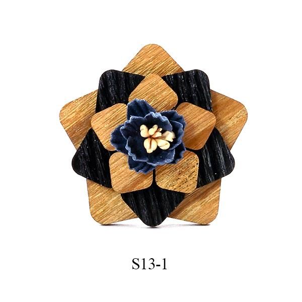 

women men's flower lapel pin wedding party suit dress decoration boutonniere handmade lapel brooch pin gift for men q wmtvtl, Black;gray