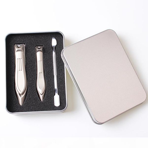 

3pcs quality stainless steel big small toes clippers scraper cuticle pusher thick trimmer cutter scissor manicure tool