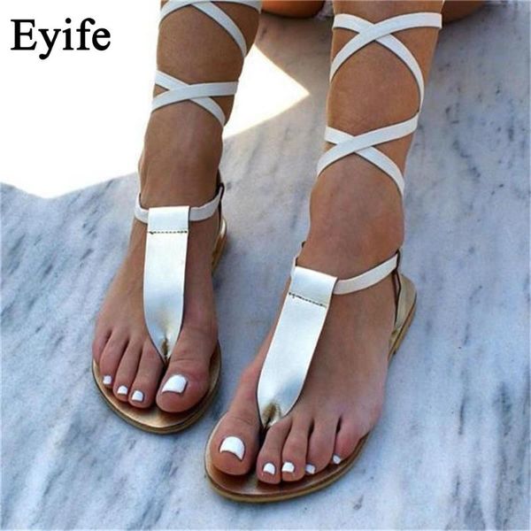 

ankle strap sandals women 2021 new bohemian style large size 35-43 ladies clip toe flat shoes comfy female beach sandals, Black