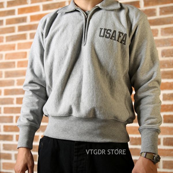 

no stock uses half zip sweatshirts retro-reverse male weave jumper 6n6f, Black