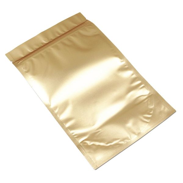 

50 шт. rutlosalable zip lock matee golden stand up алюминиевая фольга для хранения мешка для хранения термического уплотнения майларовой пищ
