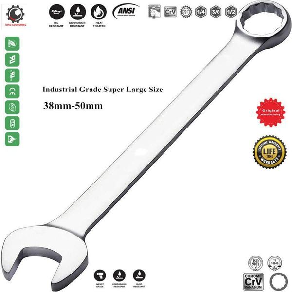 

industrial grade super large size combination wrench set,38mm-50mm open-end wrenches chrome vanadium steel car motorcycle repair1