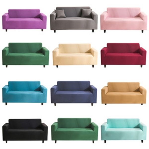 

stretch elastic cover solid color sofa towel lving room fully-wrapped anti-dust slip-resistant slipcovers couch sea shipping dhf2931