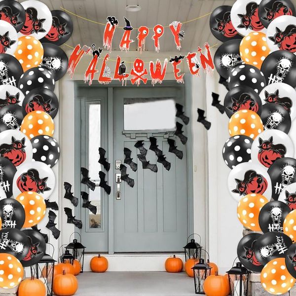 

fengrise страшный хэллоуин украшения хэллоуин тыква шары гирлянда halloween party украшения haloween hallowen 2019 декор wmtfmd