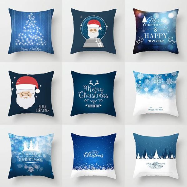 

cushion/decorative pillow christmas cushion cover santa claus polyester throw case merry decoration pillowcases kerstmis navidad1