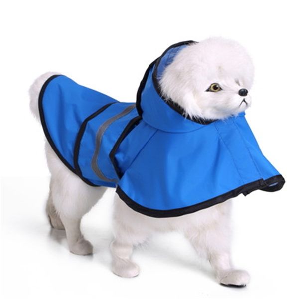 

windbreak pets raincoat small and large dogs quick drying poncho reflective light cloak water proof 29mq h1