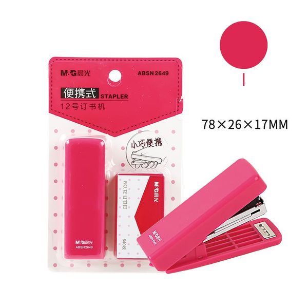 

m g cute kawaii candy color mini stapler 24 6 10 staplers staples paper binding stapling machine standard office school h wmthrx