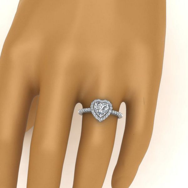 

heart shaped wedding for zircon engagement fashion rings fit 6# to 10# women jewelry party gift vfcd, Golden;silver