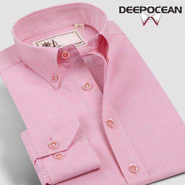 

deepocean men formal shirts light solid fashion long men's shirt men cotton camisa masculina shirts 66512l-78-11, White;black