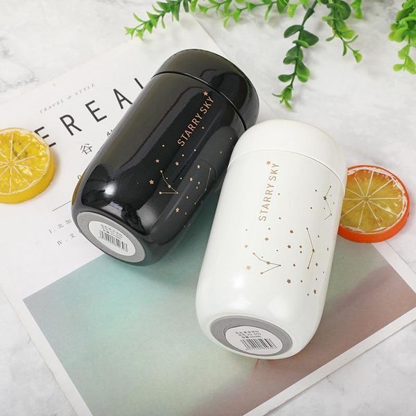 

water bottles keelorn bottle starry sky mini small capacity leakproof coffee mug 304 stainless steel vacuum flask 200ml thermo bottle^11