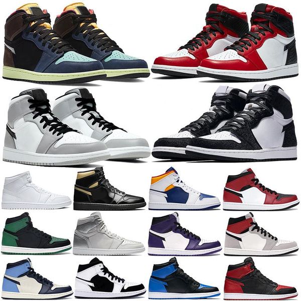 

1 1s high og light smoke серый твист мужчины баскетбольные обувь снейки чикаго нойо токио био черные мужские тренеры jumpman спортивные крос