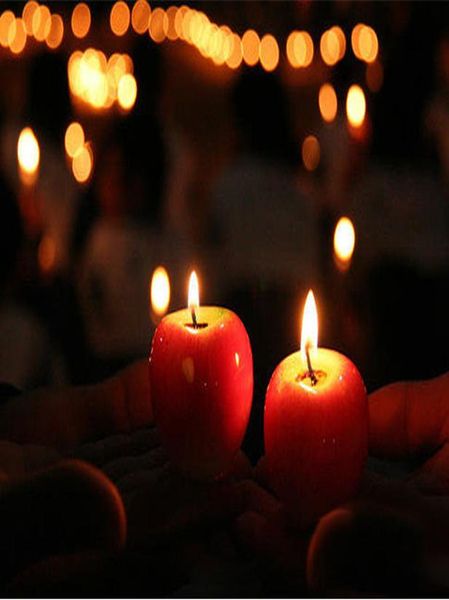 

2 шт. фруктовые формы свечи воск рождения свеча для рождественских канун свадебные украшения исповедь сцена партии поставки bbykoc