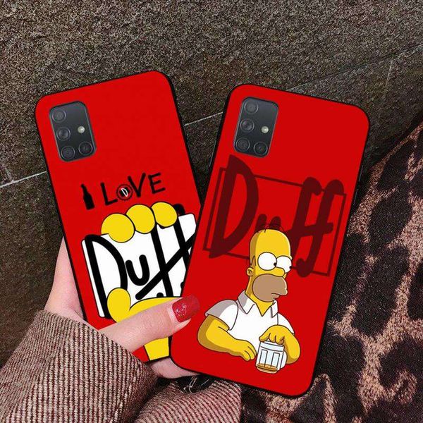 

cutewanan duff beer simpson coque shell phone case for samsung galaxy a01 a11 a31 a81 a10 a20 a30 a40 a50 a70 a80 a71 a91 a51