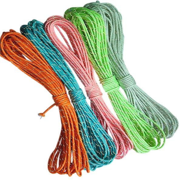 

glow in the dark reflective paracord 9 strands survival parachute cord bhd2