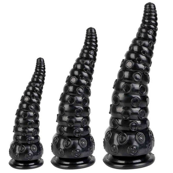 Ano Plug anale Espansione Octopus Butt Plug Massaggio Tentacolo Dildo con ventosa Massaggiatore prostatico Giocattoli del sesso G220225