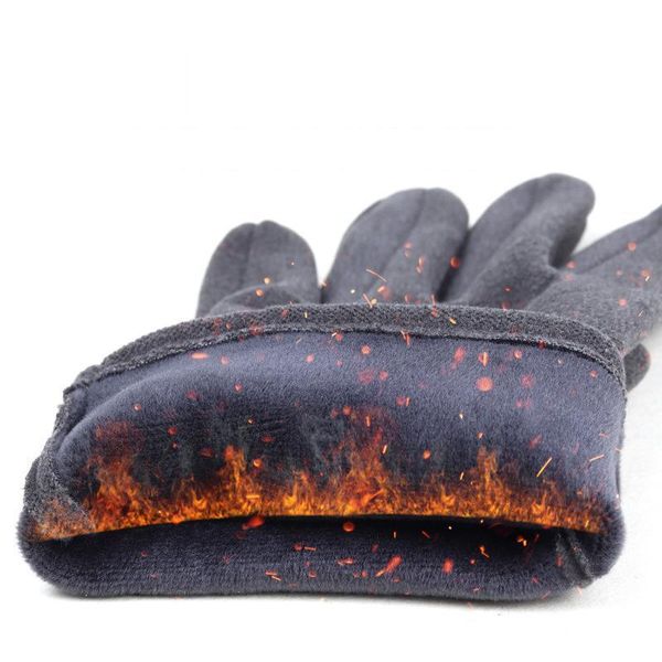 

men winter screen touch warm gloves full finger fashion plush inside glove casual solid wrist mittens dhd2114