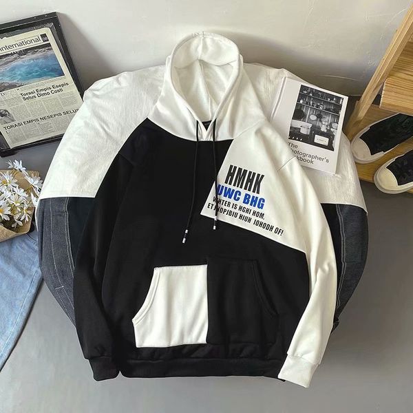 

2021 male new loose in all-matching big size velo jacket autumn and winter hoodie zkwd, Black;brown